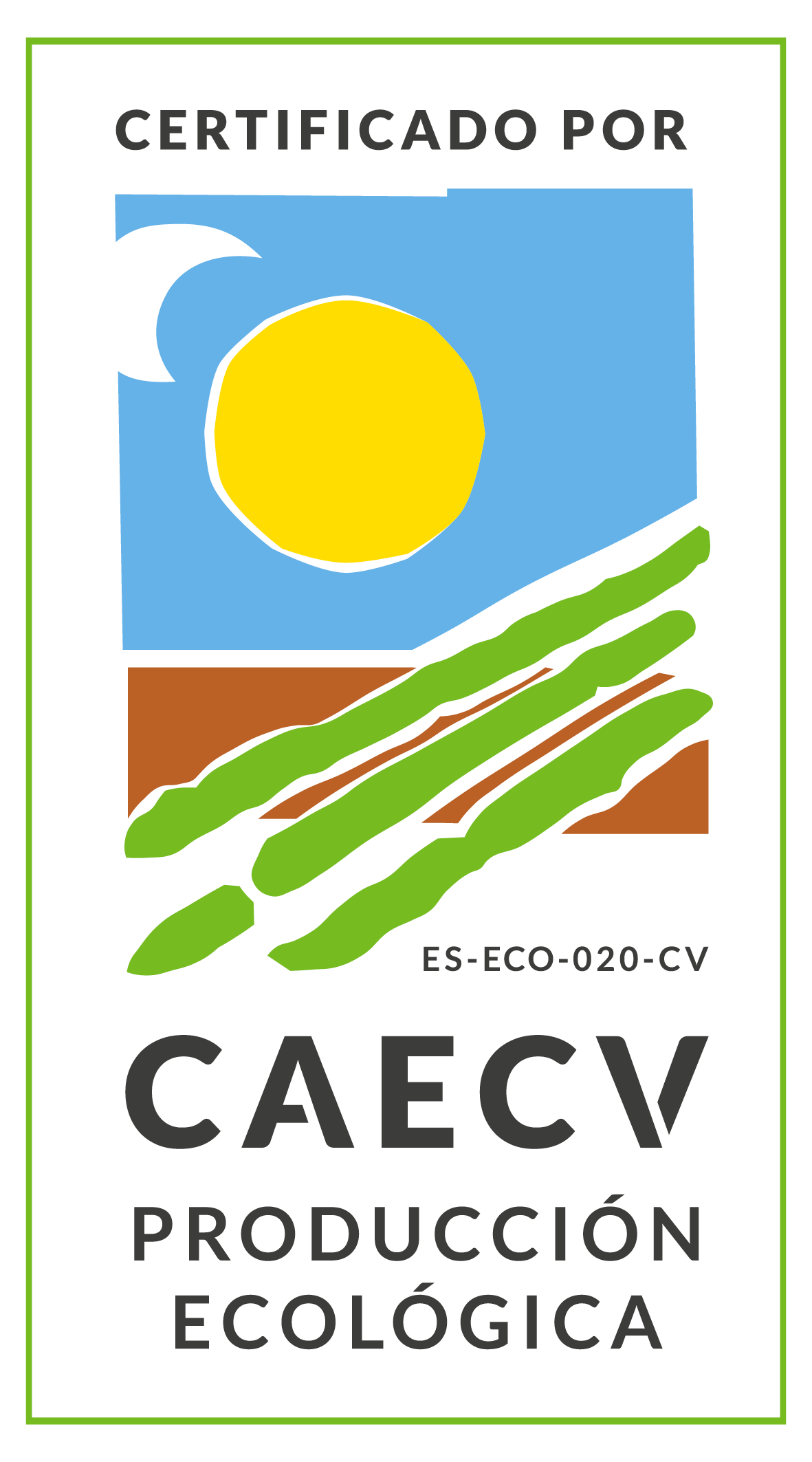 caecv sello de certificación de producción ecológica
